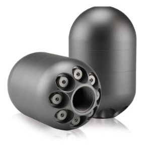 High efficiency flying nozzle