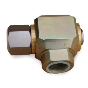 Angled swivel